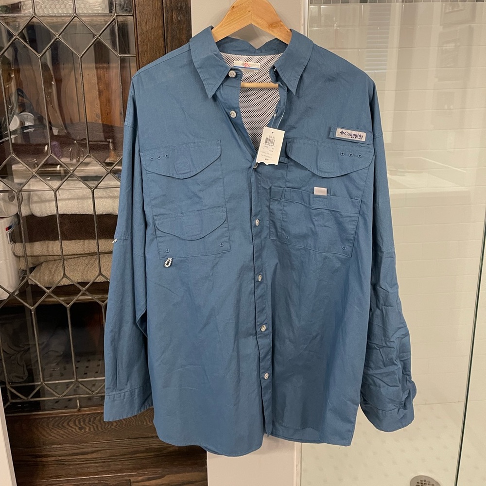 Columbia mens fishing shirt